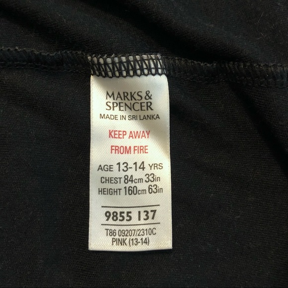 Marks & Spencer Snoopy Long Pajama Nightgown T-Shirt Crystal Embellishments - Picture 5 of 6